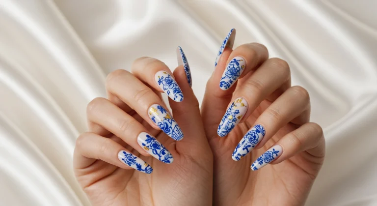 20+ Elegant Chinese Porcelain Press on Nails for a Timeless Look in 2025
