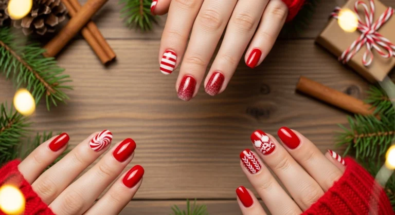 15+ Festive Christmas Nails Red Ideas to Sleigh Your Holiday Look in 2025