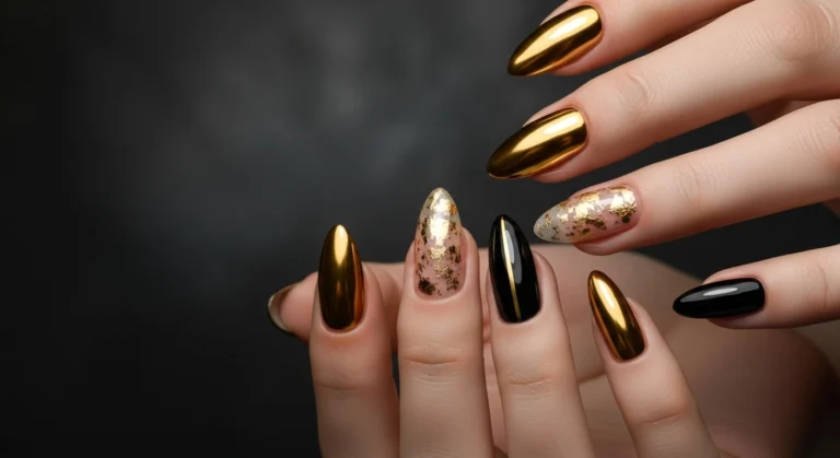 15+ Glamorous Gold Birthday Nails to Celebrate in Style for 2025