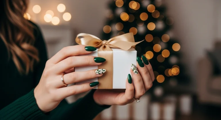 15+ Festive Green Christmas Nails to Sleigh Your Holiday Look in 2025