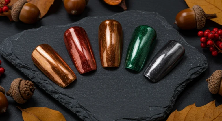 20+ Trendy Fall Chrome Nails You Have to See in 2025