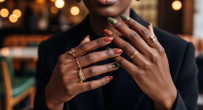 20+ Gorgeous Fall Nail Colors for Dark Skin in 2025